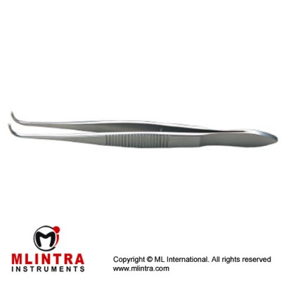 Graefe Forcep Tungsten carbide coated tips,Strong Curvedt,10cm  0.8mm tips,1 x 2teeth 0.5mm delicate serrated tips, 0.8mm serrated tips Graefe Forcep Tungsten carbide coated tips,Strong Curvedt,10cm  0.8mm tips,1 x 2teeth 0.5mm delicate serrated tips, 0.8mm serrated tips